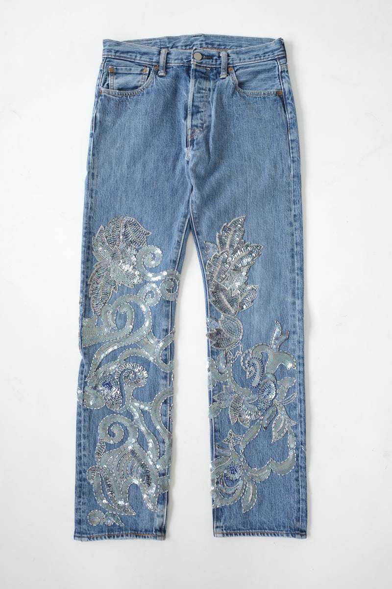 The Reconstituted Vintage Sequin Jean