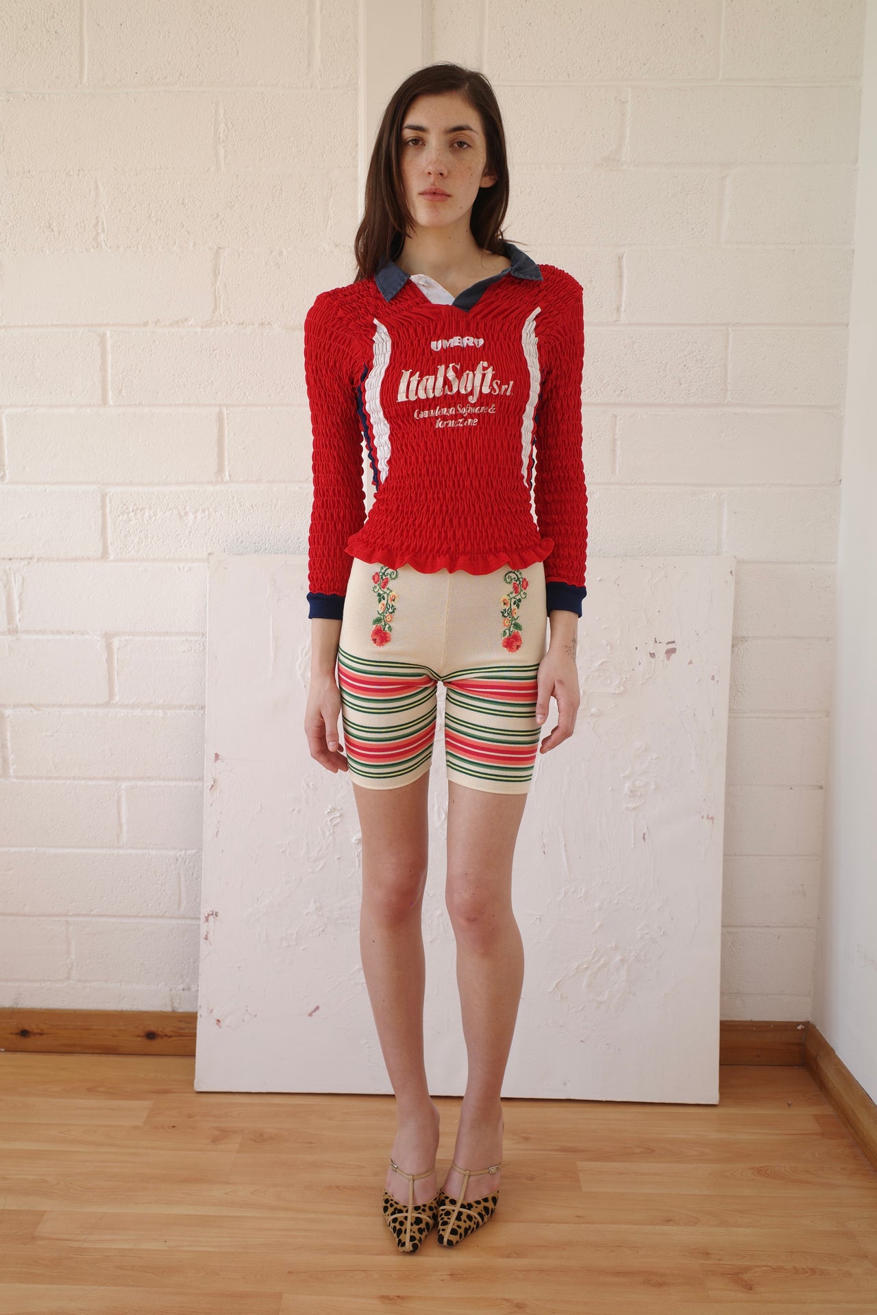 The Knit Bike Short - Cream