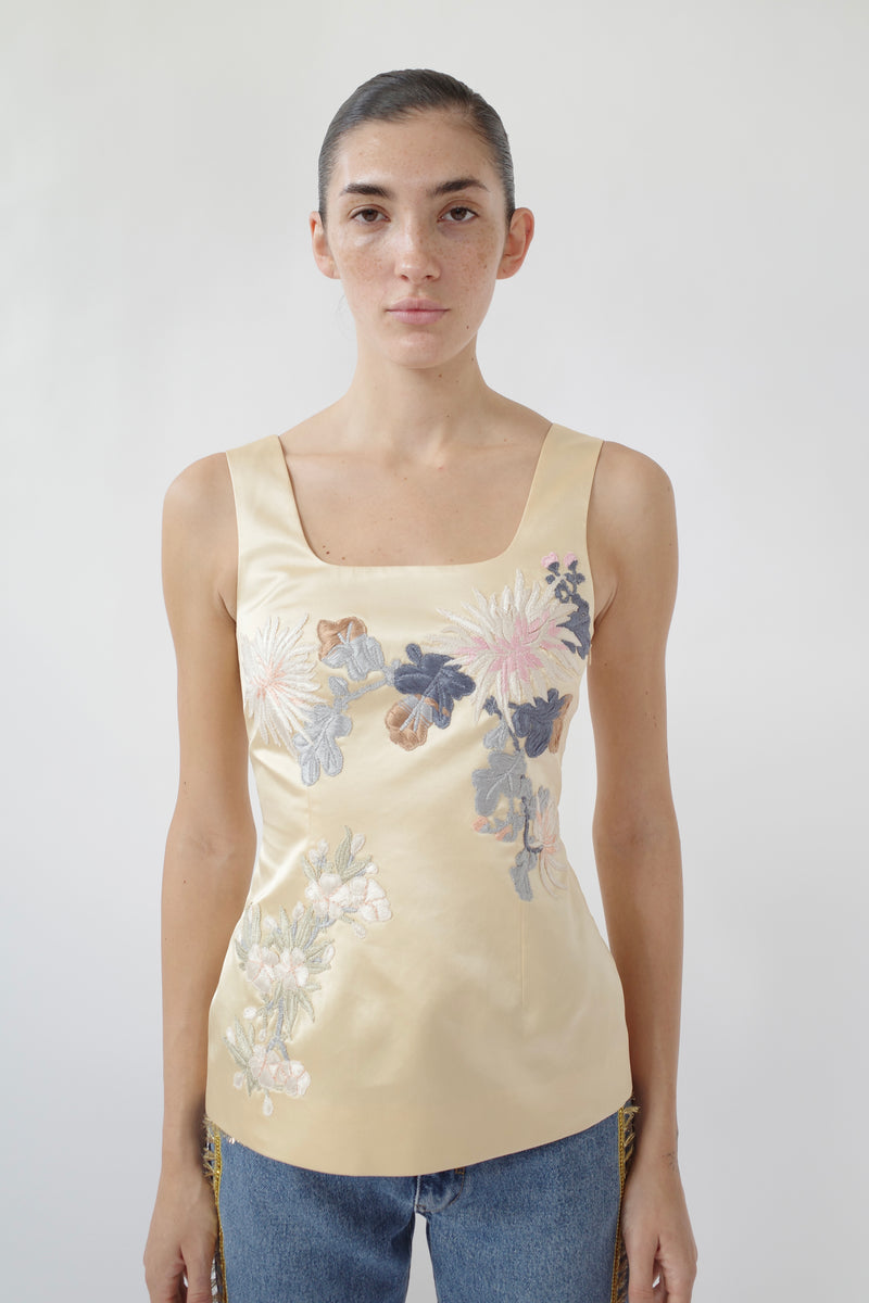 The Demi Couture Embroidered Silk Bodice