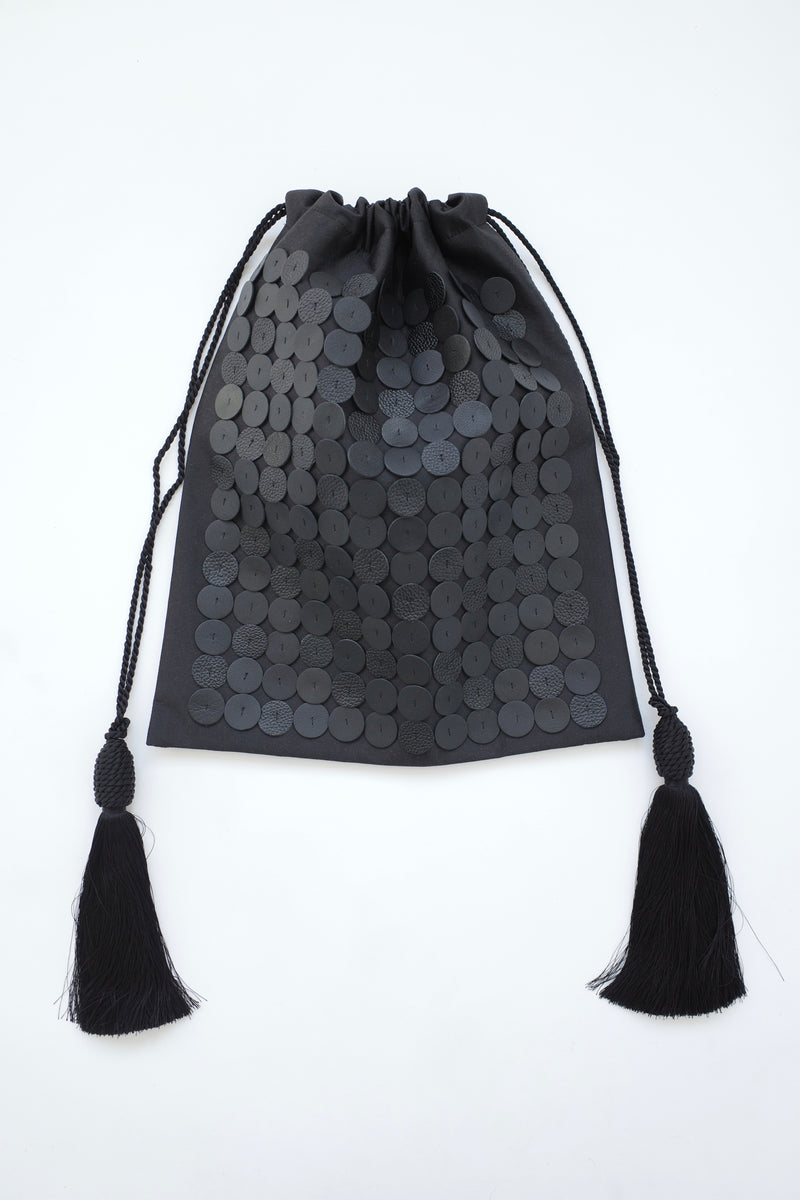 The Leather Paillette Bag