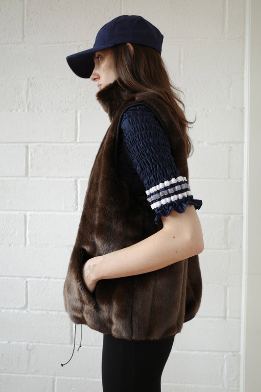 The Faux Mink Gilet