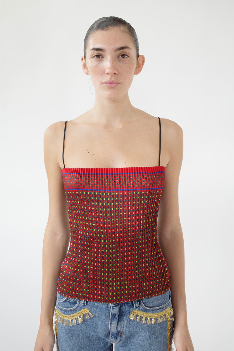The Pleated Scarf Cami